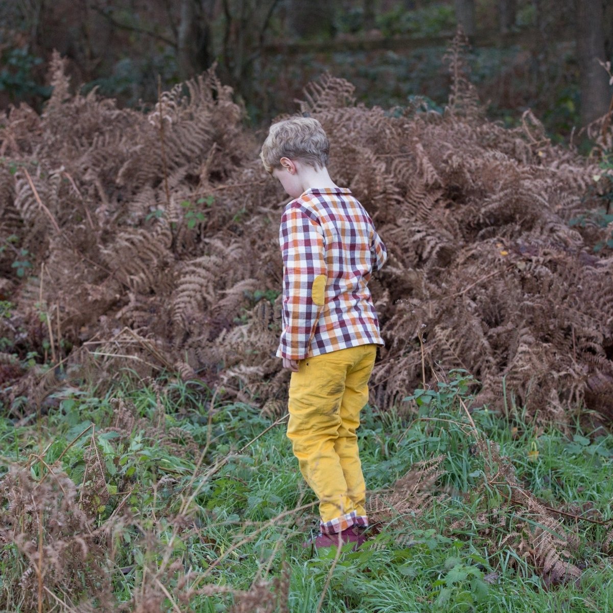 Gold corduroy adventure jeans - Borro - rent baby kids clothes