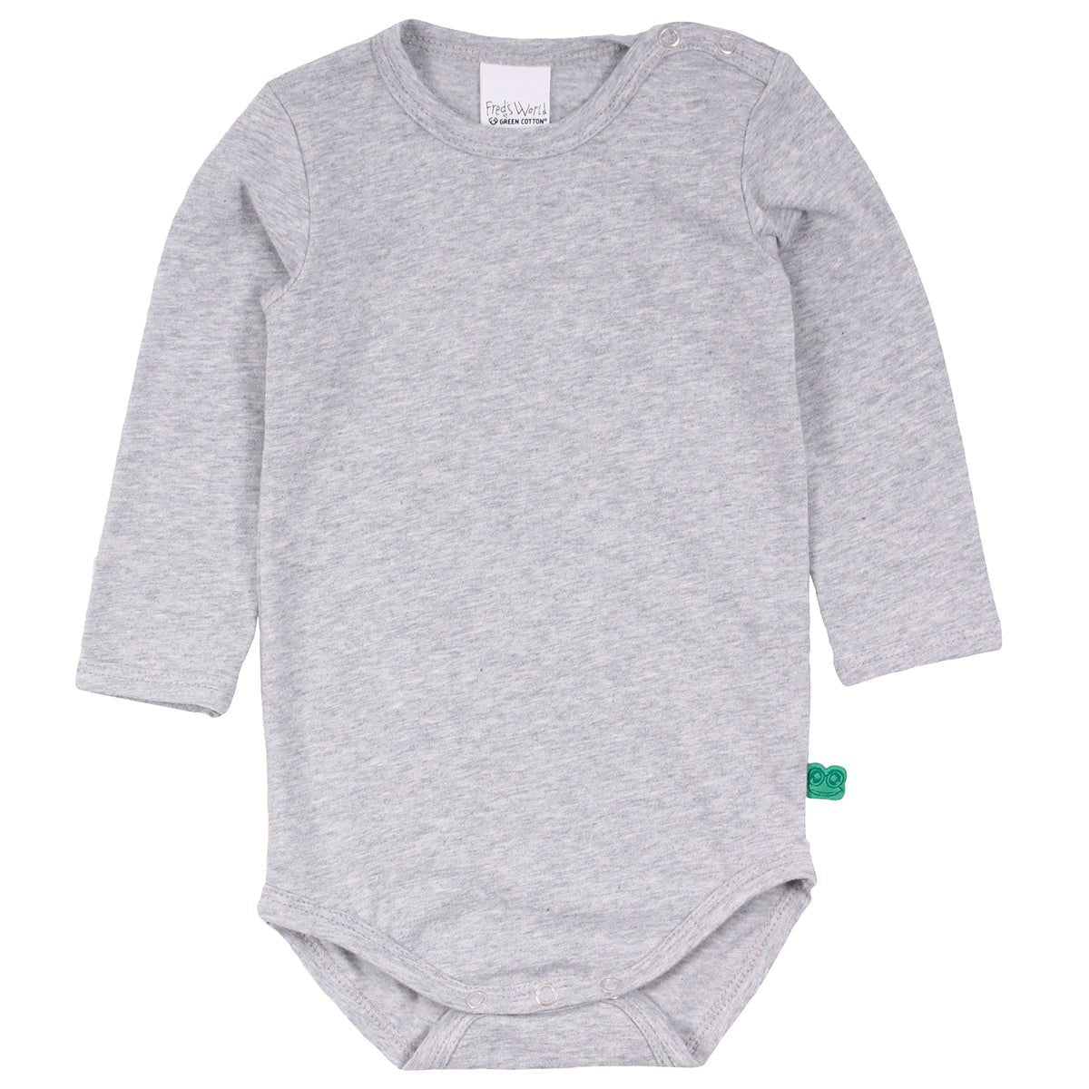 Grey marl long sleeve bodysuit - Borro - rent baby kids clothes