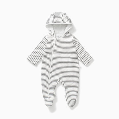 Grey stripe pramsuit - Borro - rent baby kids clothes