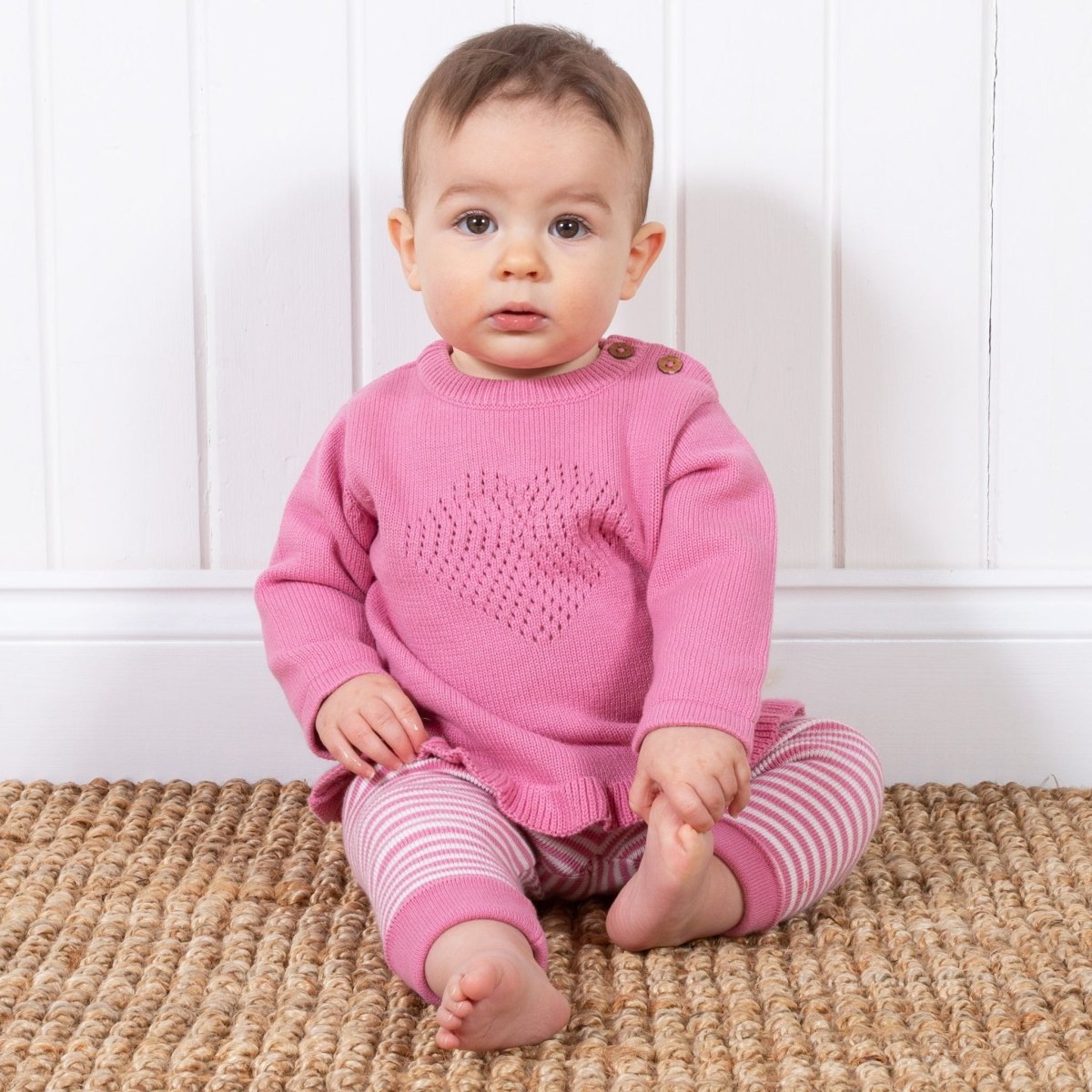 Heart knit set - Borro - rent baby kids clothes