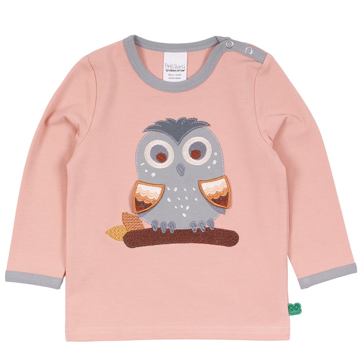 Hello owl long sleeve t-shirt - Borro - rent baby kids clothes