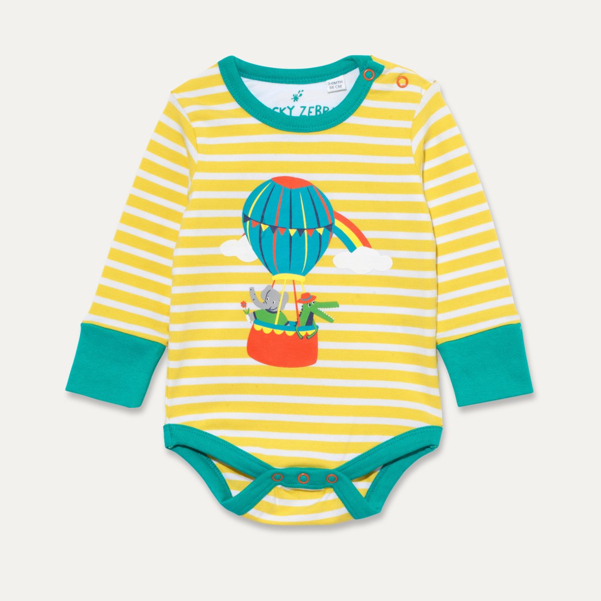 Hot air balloon long sleeve bodysuit - Borro - rent baby kids clothes