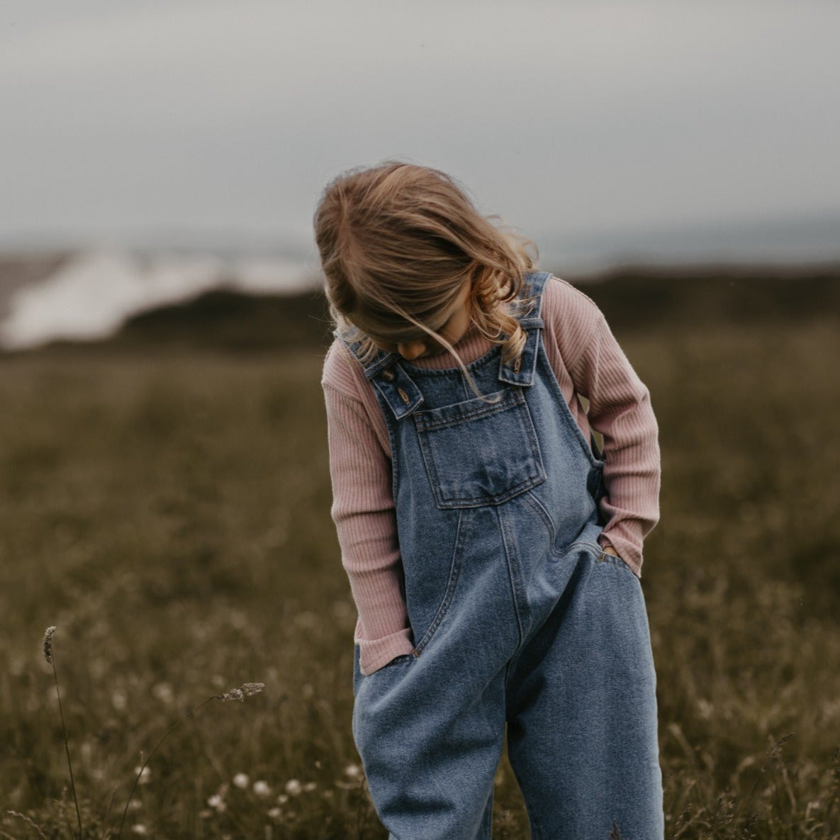 The oversize denim dungaree