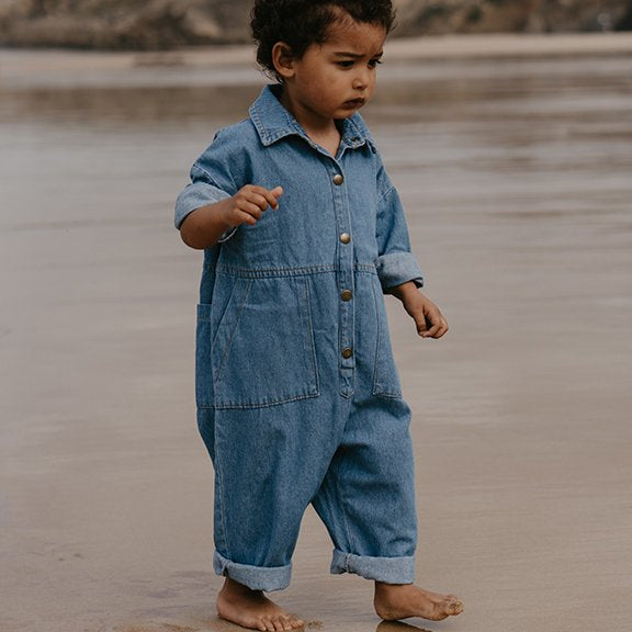 The denim boiler suit