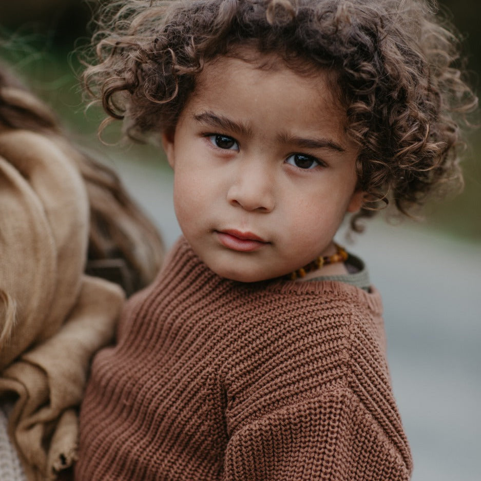 The essential sweater - rust