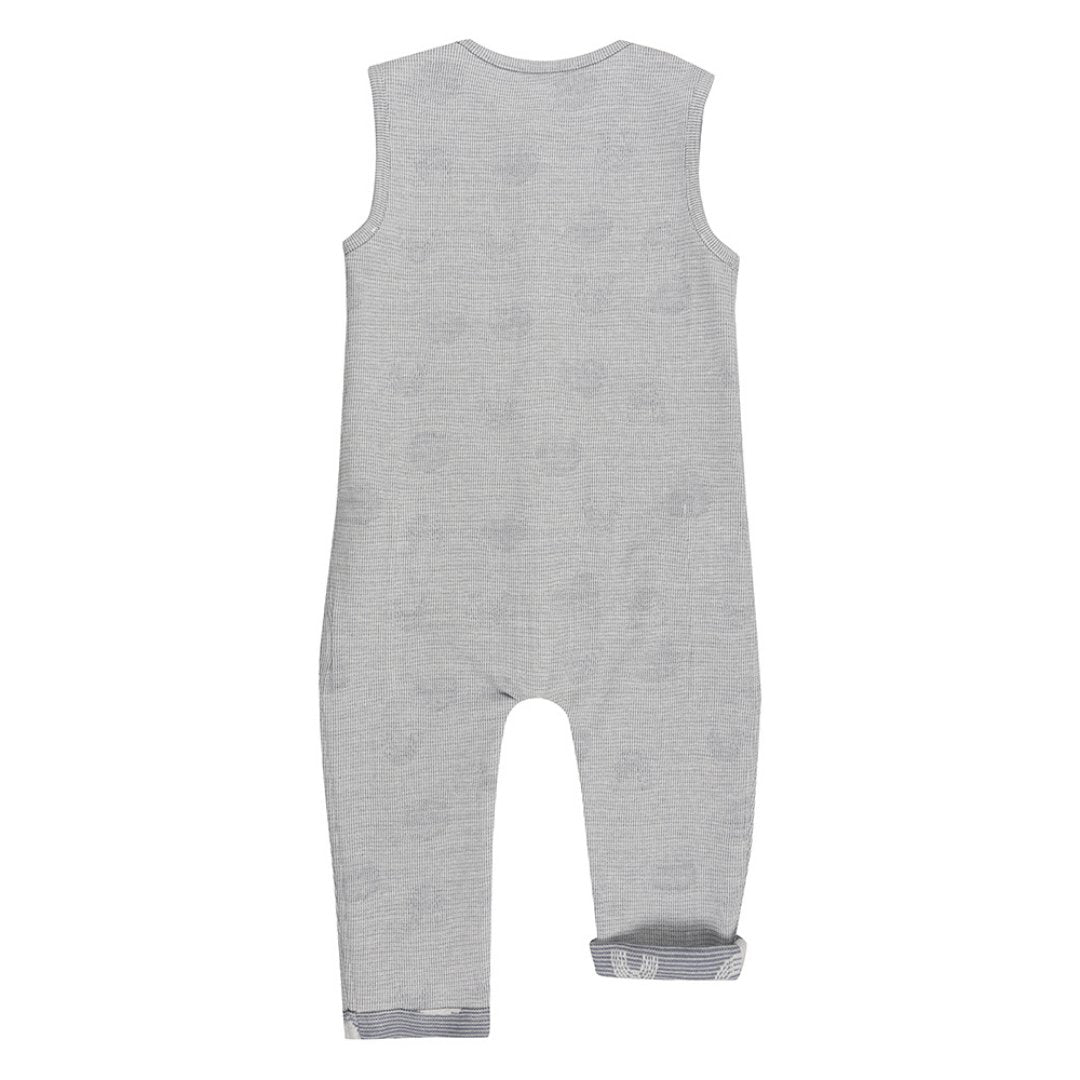 Jacquard cloud reversible dungarees - Borro - rent baby kids clothes