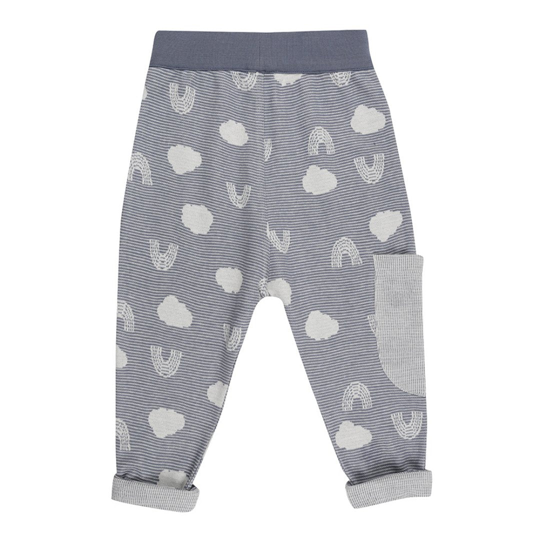 Jacquard cloud reversible harems - Borro - rent baby kids clothes