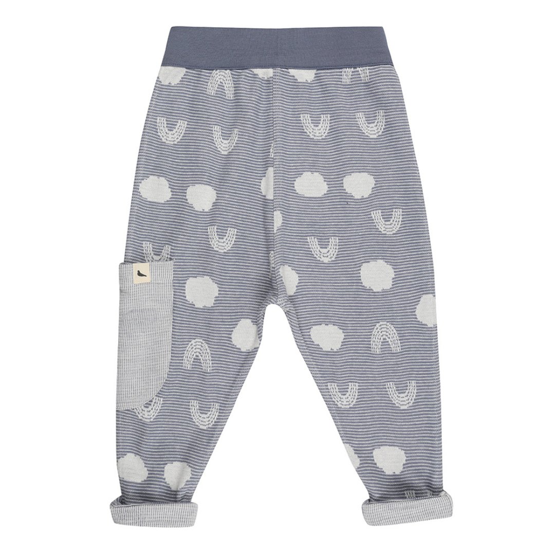 Jacquard cloud reversible harems - Borro - rent baby kids clothes