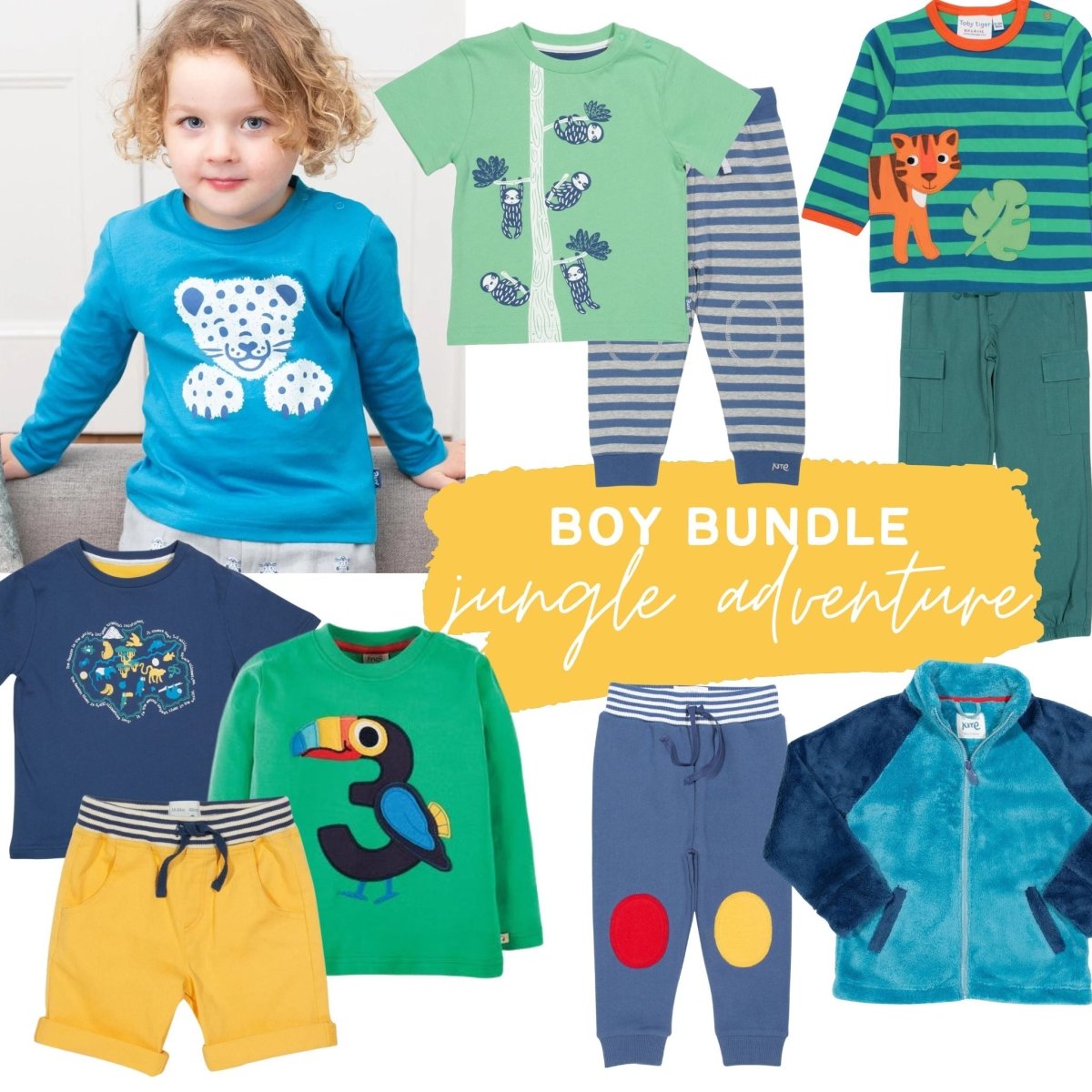 Jungle adventure capsule wardrobe - Borro - rent baby kids clothes