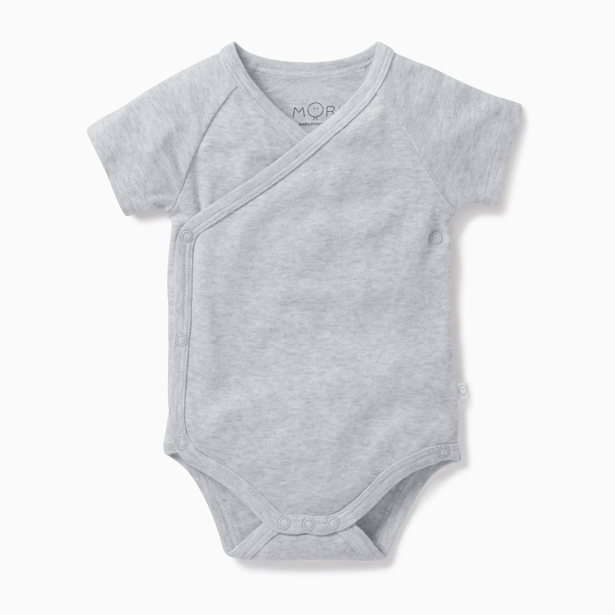 Kimono short sleeve bodysuit - grey - Borro - rent baby kids clothes