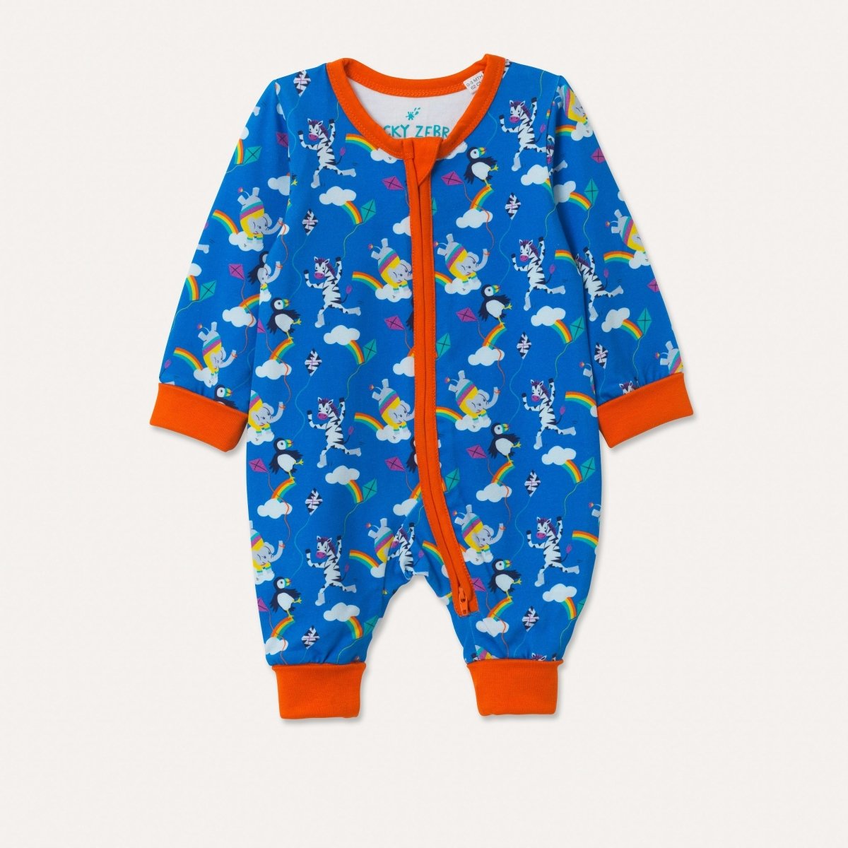 Kite flying zip - up romper - Borro - rent baby kids clothes