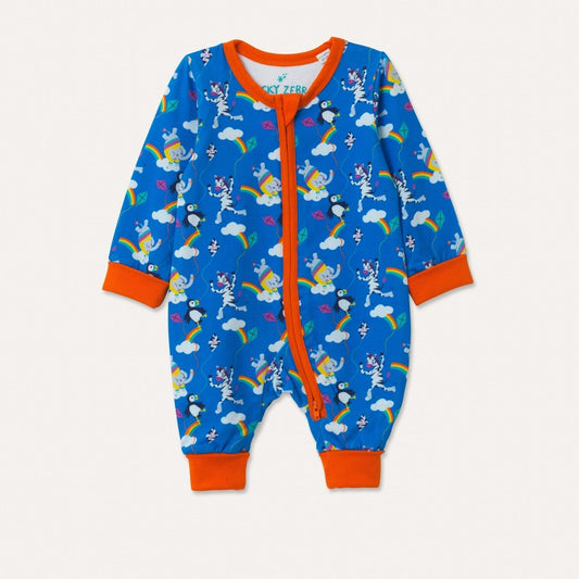 Kite flying zip - up romper - Borro - rent baby kids clothes