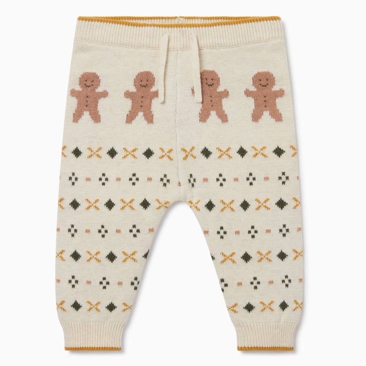 Knitted gingerbread joggers - Borro - rent baby kids clothes