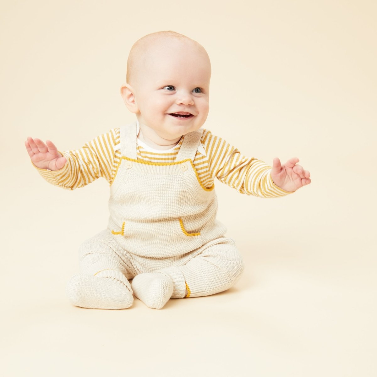 Knitted pocket dungarees - Borro - rent baby kids clothes