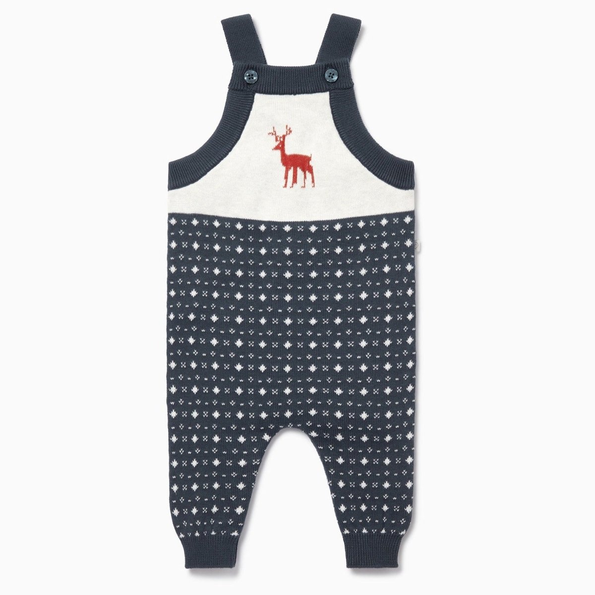 Knitted reindeer dungarees - Borro - rent baby kids clothes