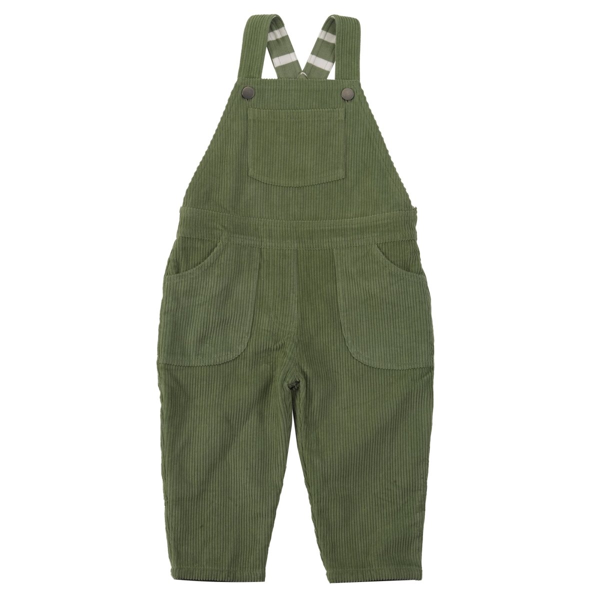 Lined cord green dungarees - Borro - rent baby kids clothes