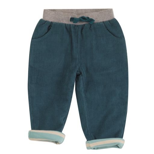 Lined cord teal trousers - Borro - rent baby kids clothes