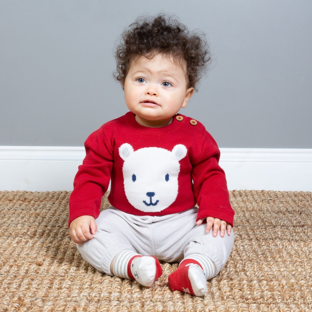Little bear knit bodysuit - Borro - rent baby kids clothes