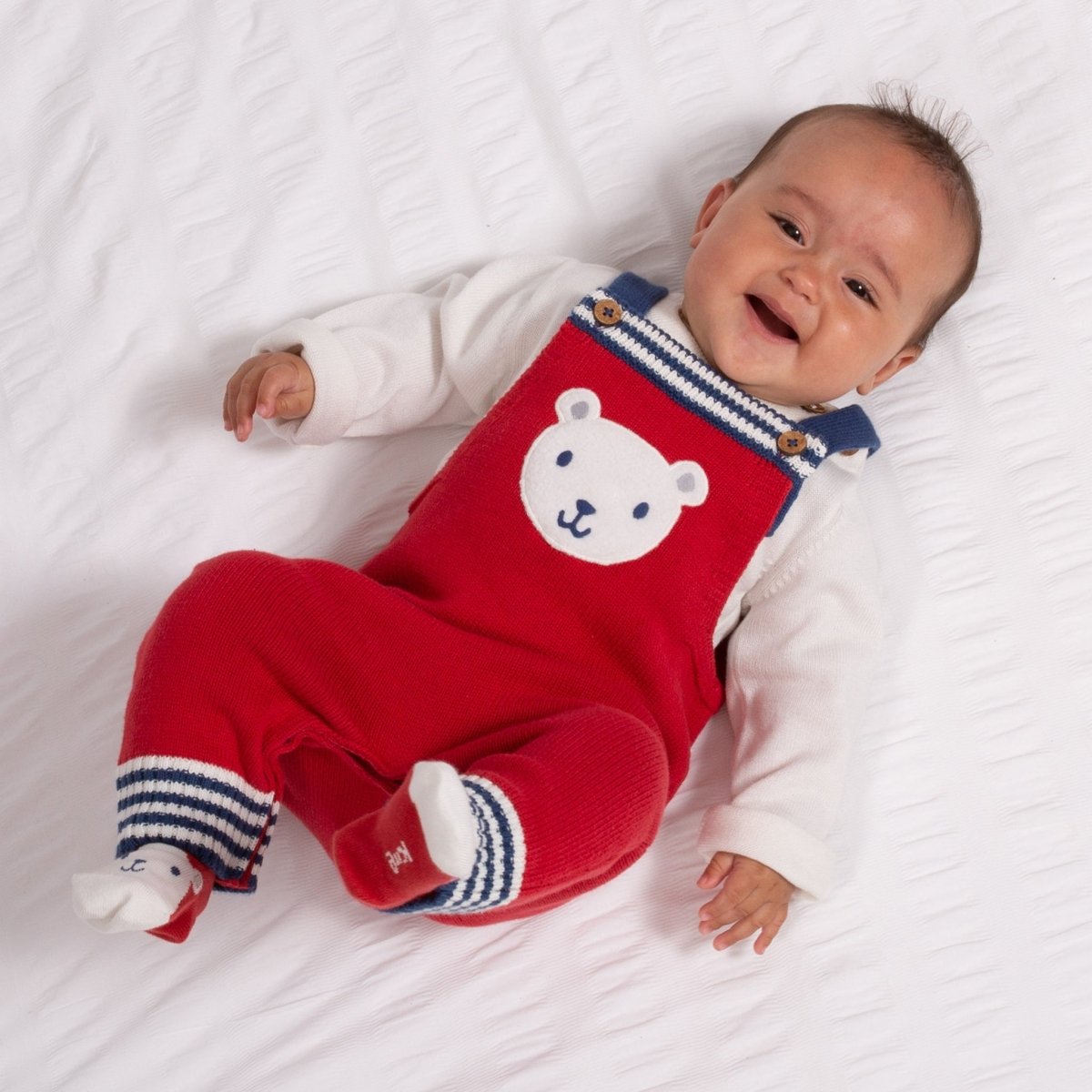 Little bear knit dungarees - Borro - rent baby kids clothes