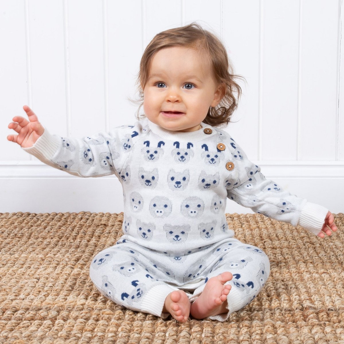 Little farm knit romper - Borro - rent baby kids clothes