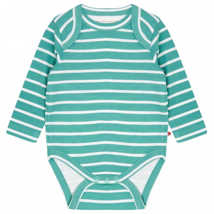 Long sleeve bodysuit - aqua green - Borro - rent baby kids clothes