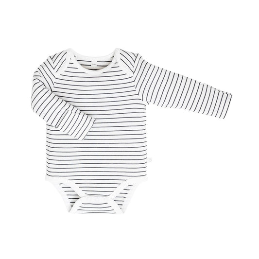 Long sleeve bodysuit - grey stripe - Borro - rent baby kids clothes