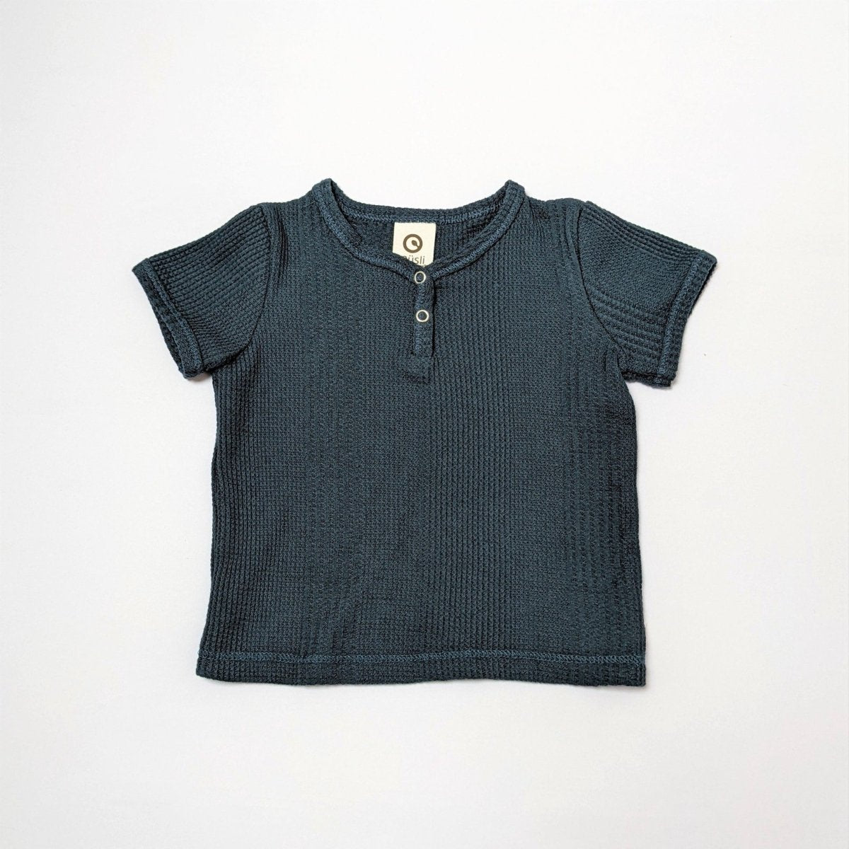 Midnight blue waffle t-shirt - Borro - rent baby kids clothes