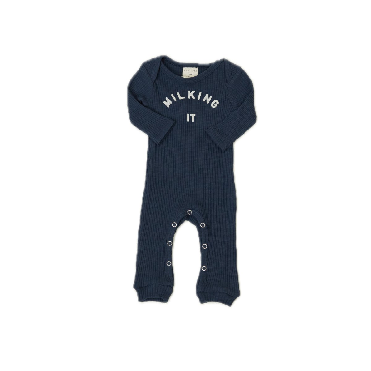 Milking it onesie - navy - Borro - rent baby kids clothes