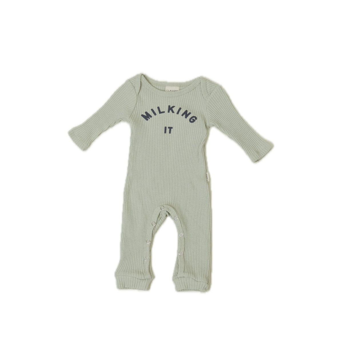 Milking it onesie - pistachio - Borro - rent baby kids clothes