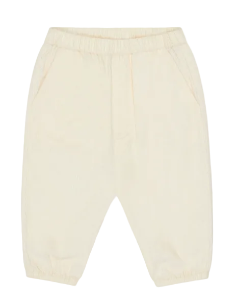 Cream cord pull up trousers