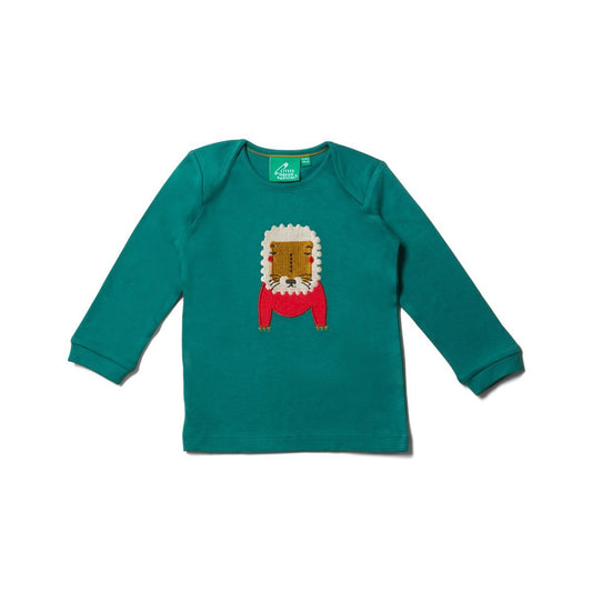 Mountain lion appliqué long sleeve t-shirt - Borro - rent baby kids clothes
