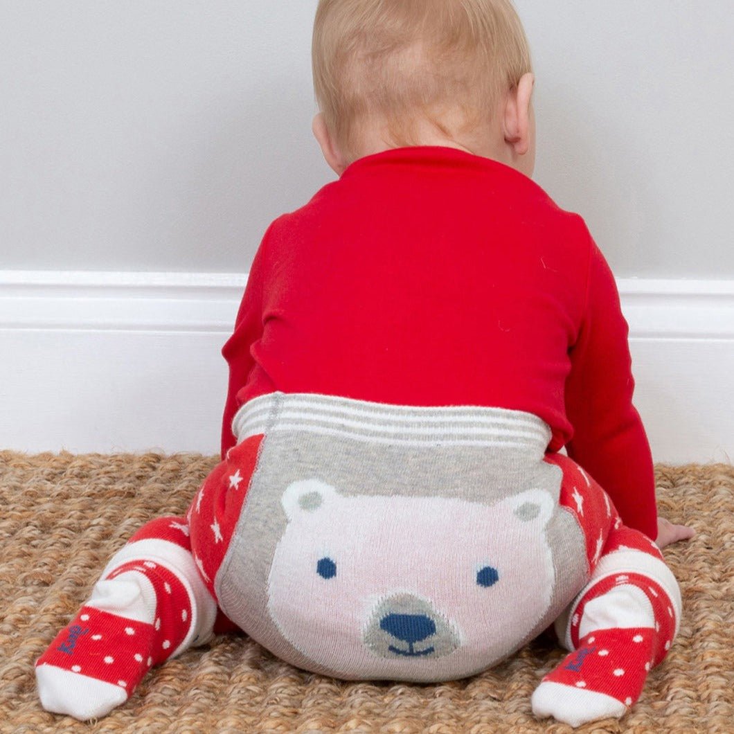 Mr bear knit leggings - Borro - rent baby kids clothes