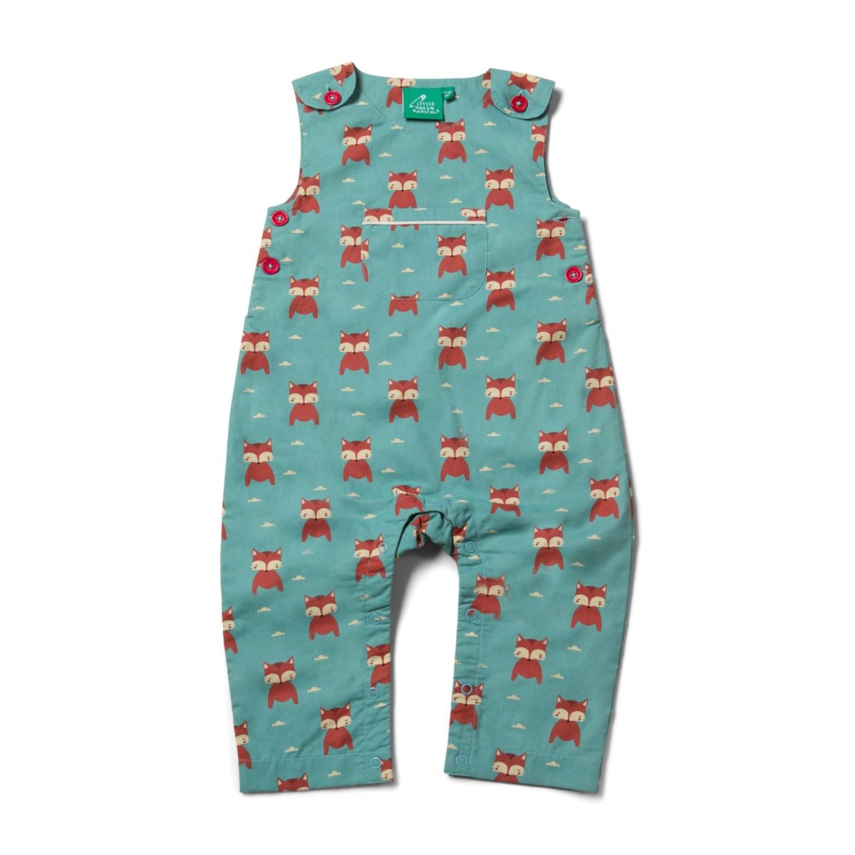 Night time foxes explorer dungarees - Borro - rent baby kids clothes