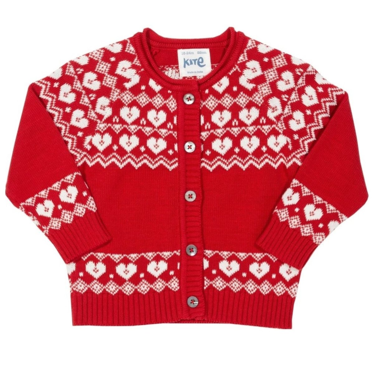 Nordic heart cardi - Borro - rent baby kids clothes