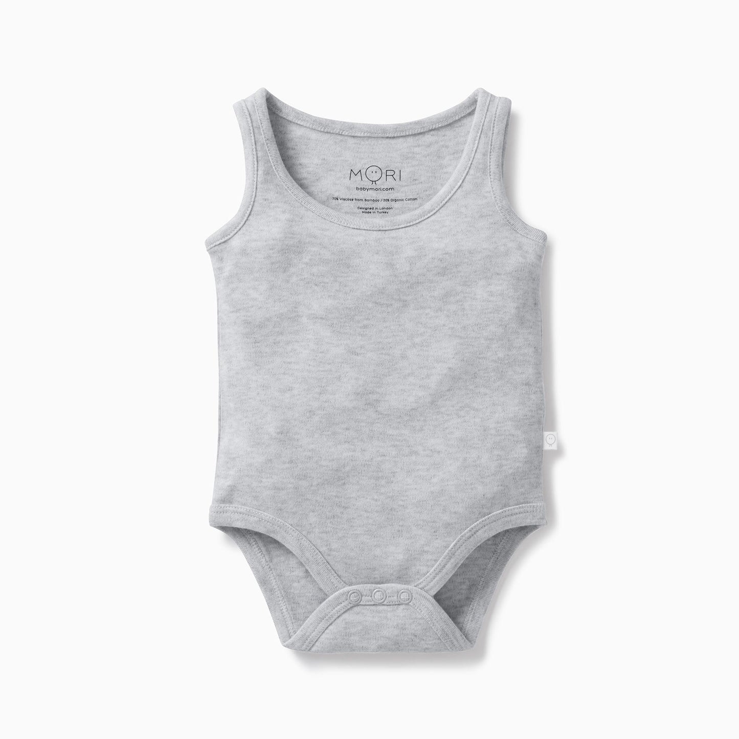Grey sleeveless bodysuit