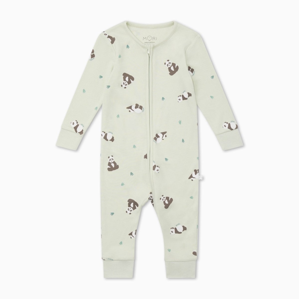 Panda print double zip sleepsuit - Borro - rent baby kids clothes