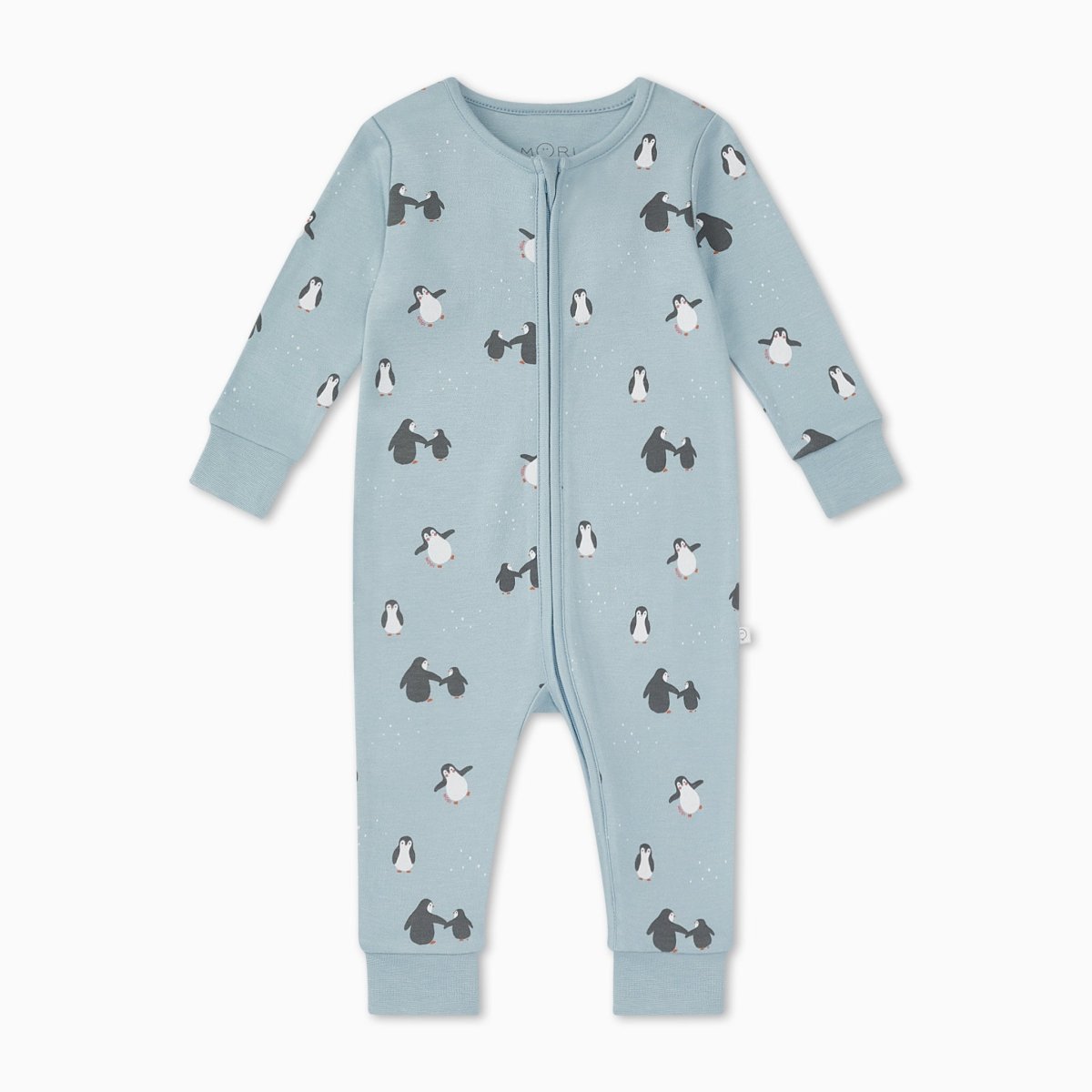 Penguin print double zip sleepsuit - Borro - rent baby kids clothes