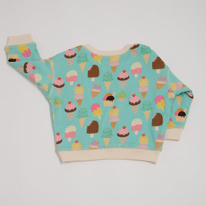 Ice cream sundays reversible sweatshirt