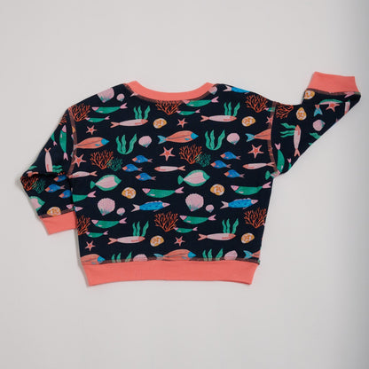 Under the sea reversible sweatshirt