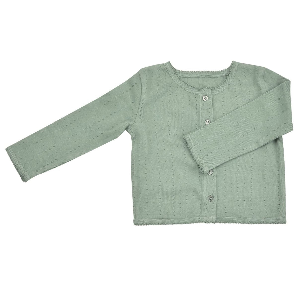 Pointelle turquoise cardigan - Borro - rent baby kids clothes