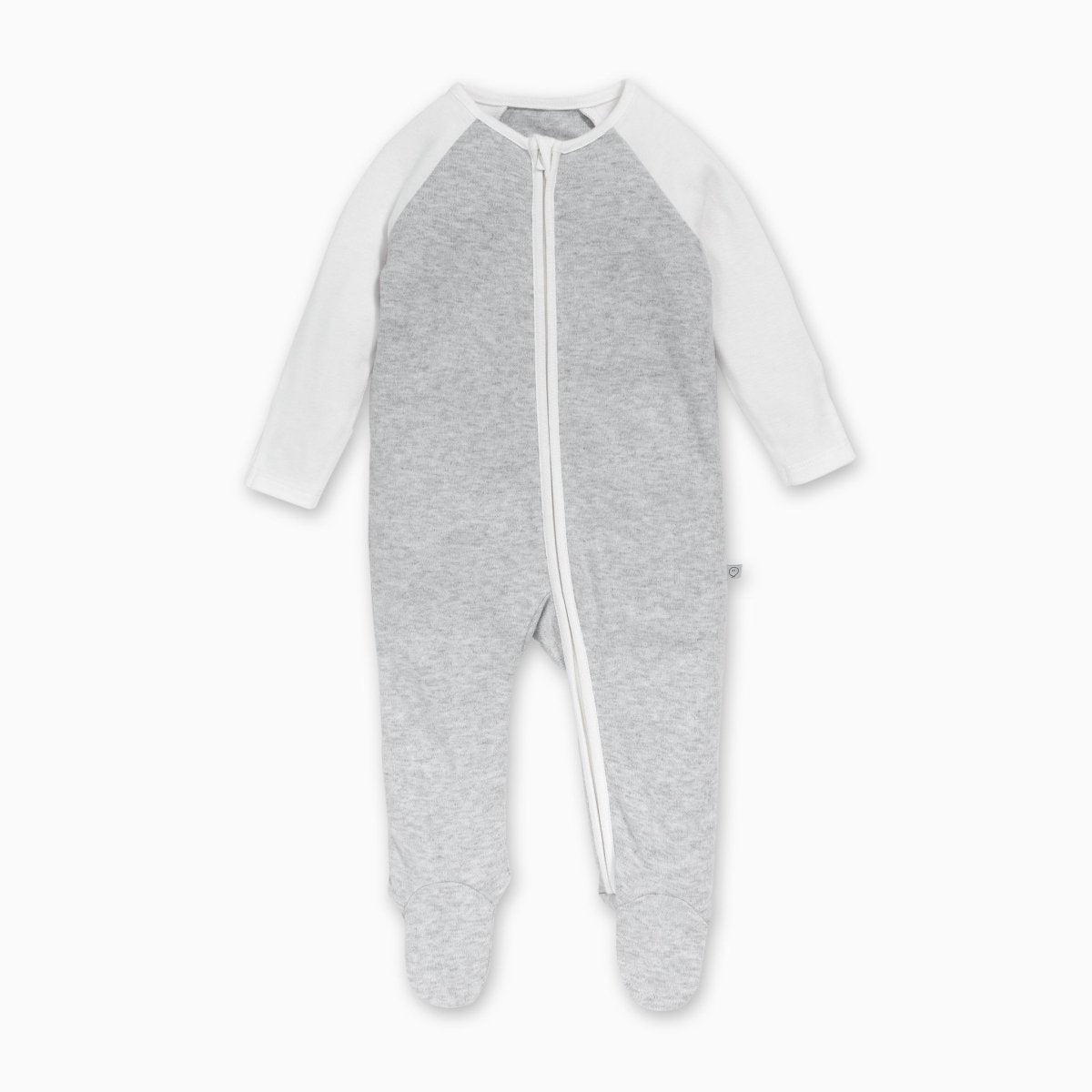 Raglan zip sleepsuit - grey - Borro - rent baby kids clothes