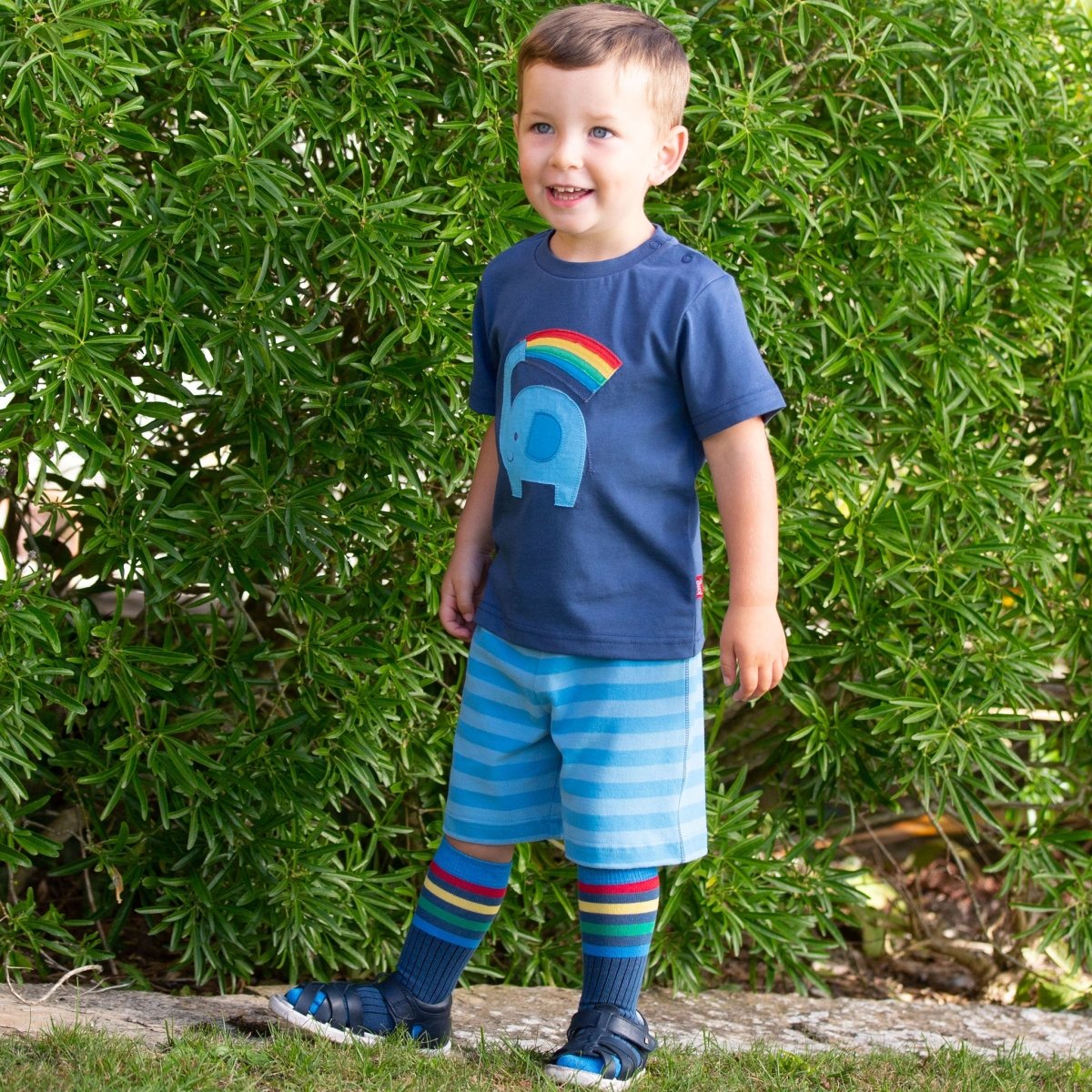 Rainbow Ele t-shirt - Borro - rent baby kids clothes