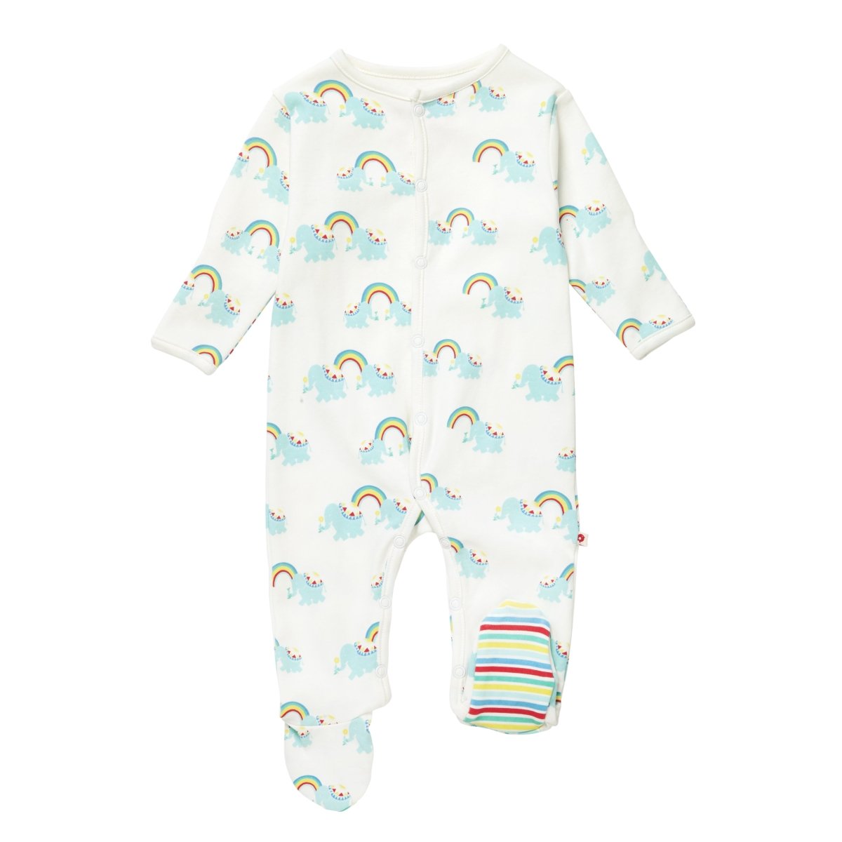 Rainbow elephant sleepsuit - Borro - rent baby kids clothes