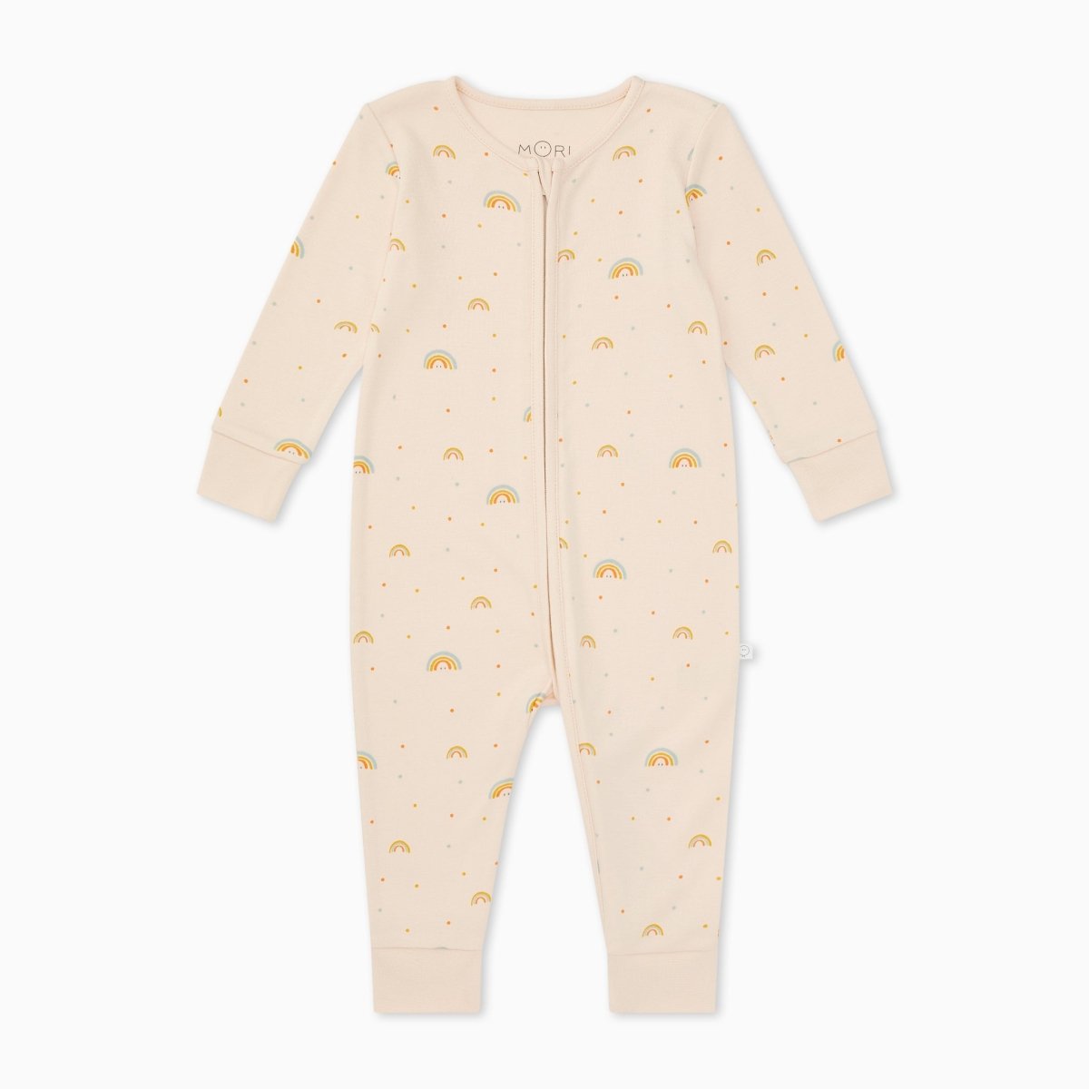 Rainbow print double zip sleepsuit - Borro - rent baby kids clothes