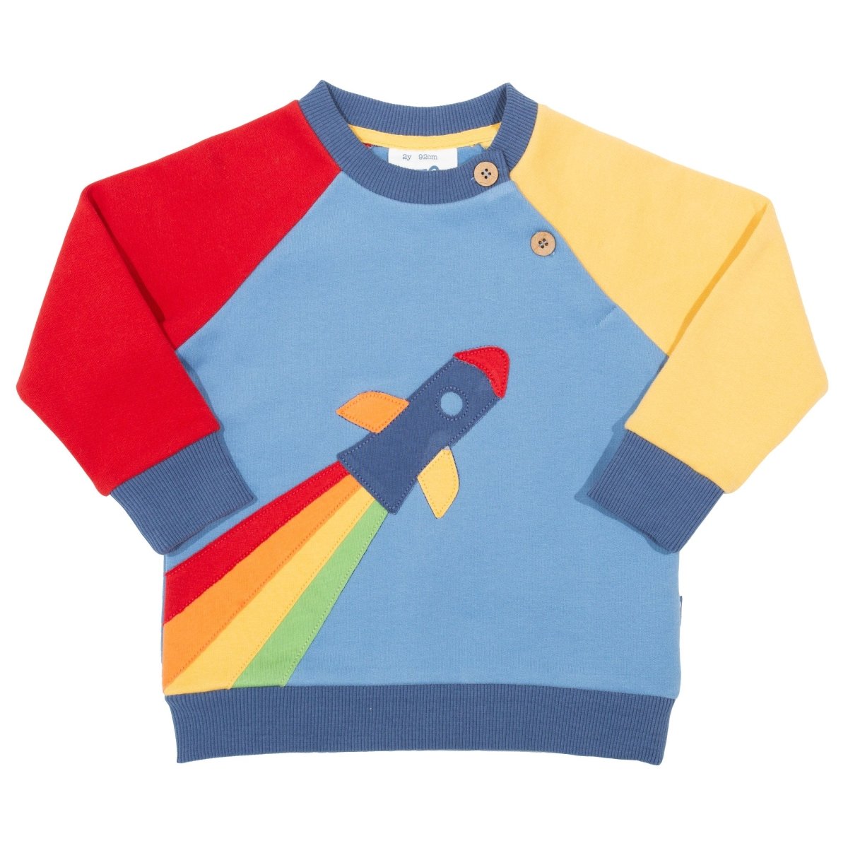 Rainbow rocket sweatshirt - Borro - rent baby kids clothes