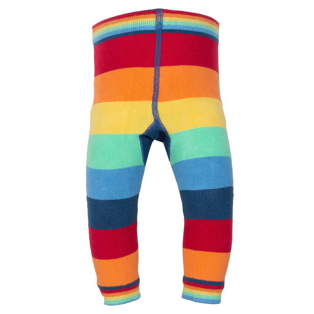 Rainbow knit leggings