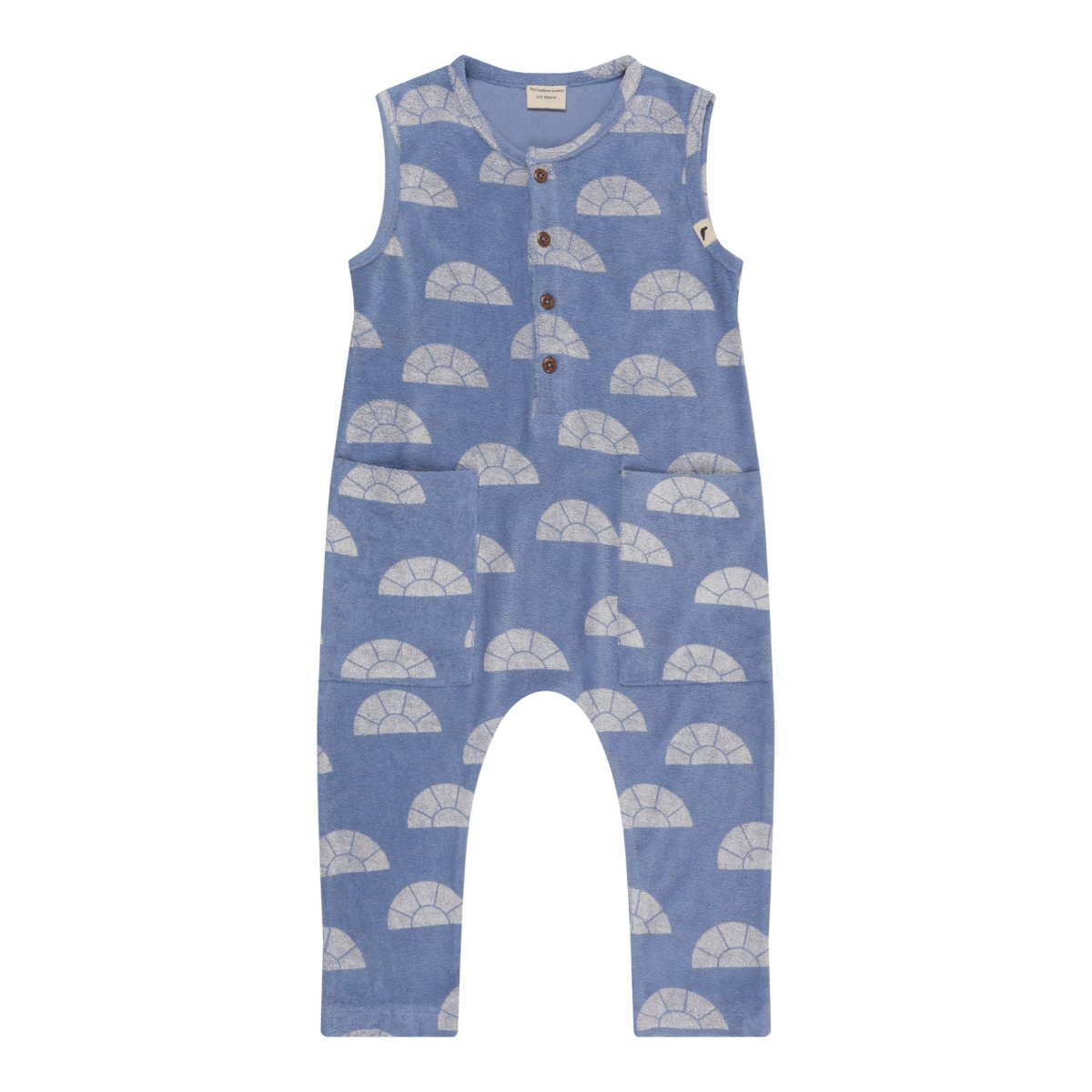 Rays print tank dungarees - Borro - rent baby kids clothes