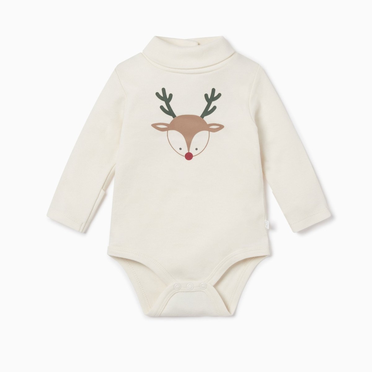 Reindeer roll neck long sleeve bodysuit - Borro - rent baby kids clothes