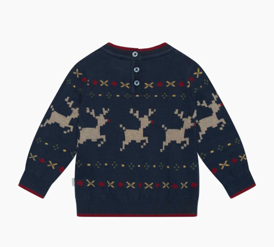 Reindeer Fair Isle Knitted Jumper