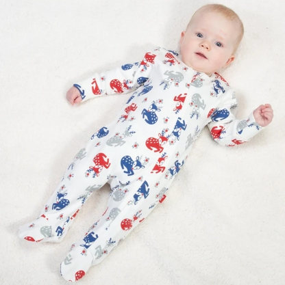 Reindeer zip sleepsuit